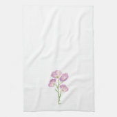 Texas Wild Flower Buttercup, roze, lavendelbloem Theedoek (Verticaal)