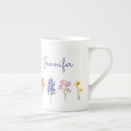 Texas Wild Flowers - Indiase verfkwast, Bluebonnet Porselein Kop
