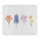 Texas Wild Flowers - Indiase verfkwast, Bluebonnet Snijplank (Voorkant)