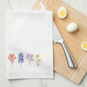 Texas Wild Flowers - Indiase verfkwast, Bluebonnet Theedoek (Quarter Fold)