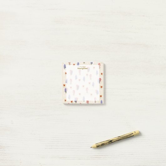 Texas Wild Flowers Post-it® Notes (Op bureau)