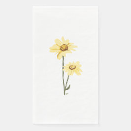 Texas Wild Flowers - Zonnebloem, geel Servet