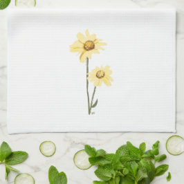 Texas Wild Flowers - Zonnebloem, geel Theedoek