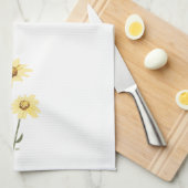 Texas Wild Flowers - Zonnebloem, geel Theedoek (Quarter Fold)