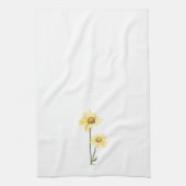 Texas Wild Flowers - Zonnebloem, geel Theedoek (Verticaal)