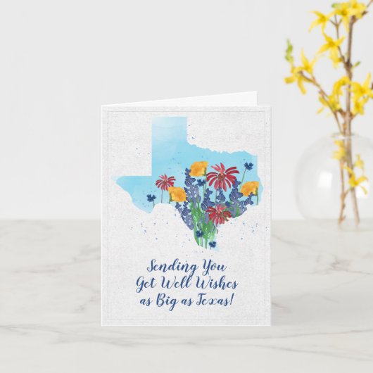 Texas Wildbloemen krijgen goed Kaart (Gele Bloem)