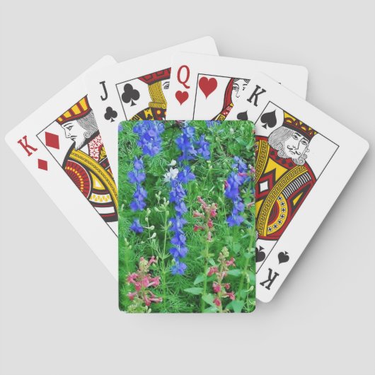 Texas Wilde Bloemen Pokerkaarten (Achterkant)