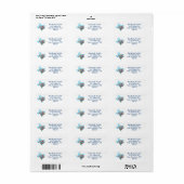 Texas Wilde Bloemen Retouradres Etiket (Full Sheet)