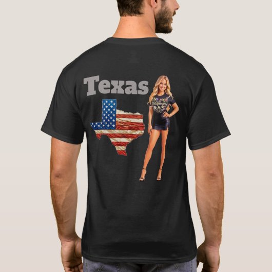 TEXAS Wilde Bloemen T-shirt (Achterkant)