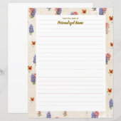 Texas Wildflower bekleed papier blad (Voorkant / Achterkant)