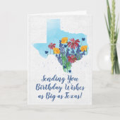 Texas Wildflower Birthday Kaart (Voorkant)