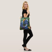 "Texas Wildflower-Bluebonnets" Aangepaste Canvas t Tote Bag (Op model)