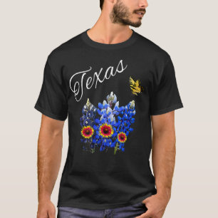 Texas Wildflower Butterfly Home State Bluebonnet G T-shirt