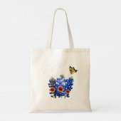 Texas Wildflower Butterfly Home State Bluebonnet G Tote Bag (Achterkant)