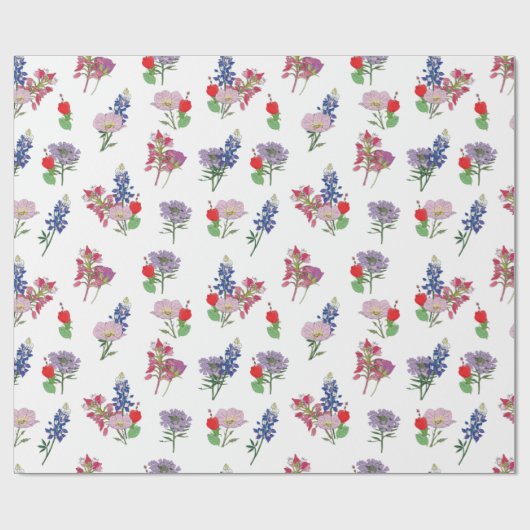 Texas Wildflower Cadeaupapier (Vlak)