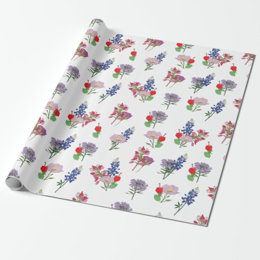 Texas Wildflower Cadeaupapier (Uitgerold)
