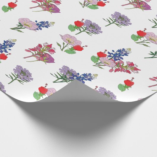 Texas Wildflower Cadeaupapier (Hoek)