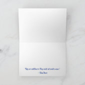 Texas Wildflower Design gevouwen Wenskaart Kaart (Binnen)