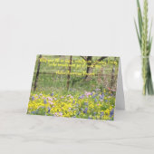 Texas Wildflower Design gevouwen Wenskaart Kaart (Voorkant)