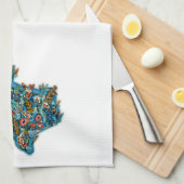 Texas Wildflower Keukenhanddoek (Quarter Fold)