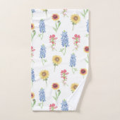 Texas Wildflower Pattern Bad Handdoek (Handdoek)