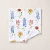 Texas Wildflower Pattern Bad Handdoek (Wasdoekje)