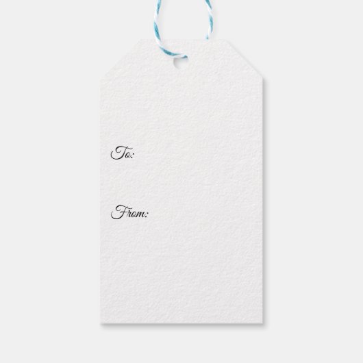 Texas Wildflower Pattern Cadeaulabel (Achterkant)