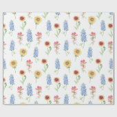 Texas Wildflower Pattern Cadeaupapier (Vlak)