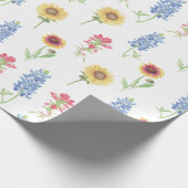 Texas Wildflower Pattern Cadeaupapier (Hoek)