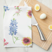 Texas Wildflower Pattern Theedoek (Quarter Fold)