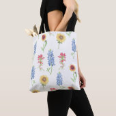 Texas Wildflower Pattern Tote Bag (Dichtbij)