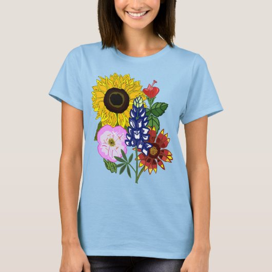 Texas Wildflower T-shirt (Voorkant)
