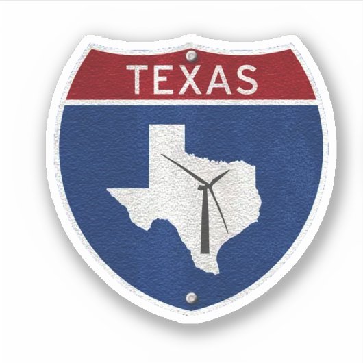 Texas Wind Power Sticker (Voorkant)