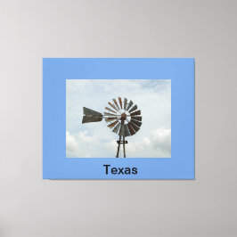 Texas Windmill Canvas Afdruk
