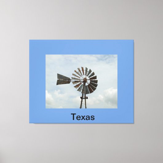 Texas Windmill Canvas Afdruk (Voorkant)