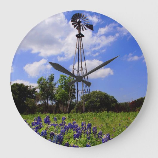 Texas Windmill Clock Grote Klok (Voorkant)