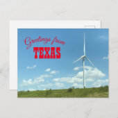 Texas Windmill Postcsrd Briefkaart (Voorkant / Achterkant)