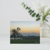 TEXAS-windmolen bij zonsondergang Briefkaart (Staand voorkant)