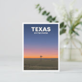 Texas Windmolen op de Open Range Big Spring Briefkaart (Staand voorkant)