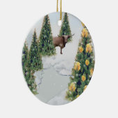 Texas Winter-versiering Keramisch Ornament (Rechts)