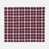 Texas Woman's University Tartan Fleece Deken (Voorkant (Horizontaal))