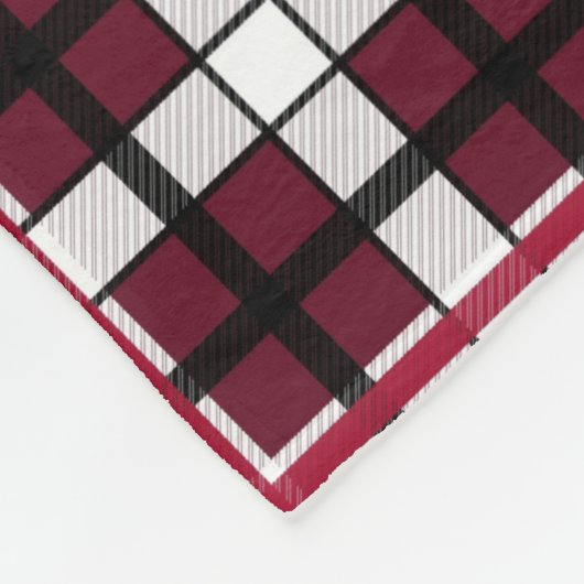 Texas Woman's University Tartan Fleece Deken (Hoek)