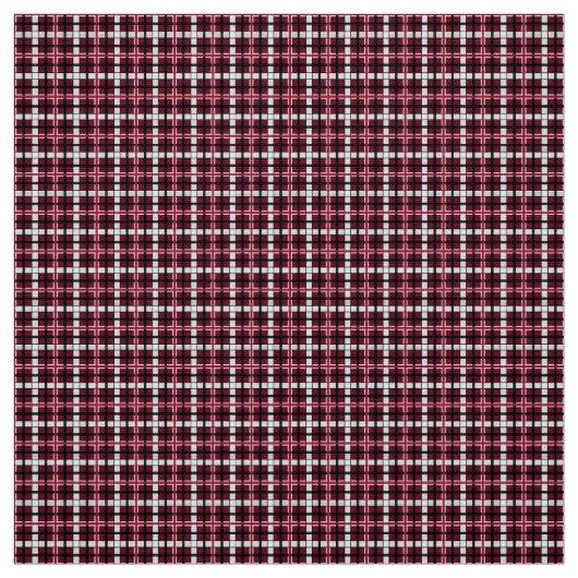 Texas Woman's University Tartan Stof (Swatch)
