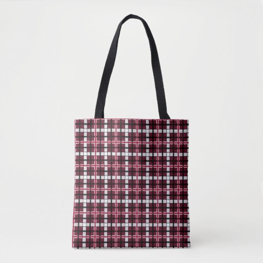 Texas Woman's University Tartan Tote Bag (Voorkant)