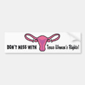 Texas Women's Rights Bumpersticker (Voorkant)