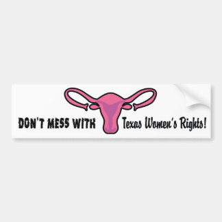 Texas Women's Rights Bumpersticker