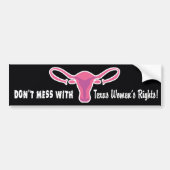 Texas Women's Rights Bumpersticker (Voorkant)