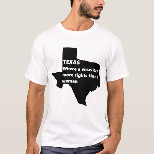 texas womens rights covid black t-shirt (Voorkant)