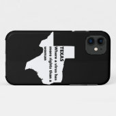 texas womens rights covid white Case-Mate iPhone case (Achterkant (horizontaal))