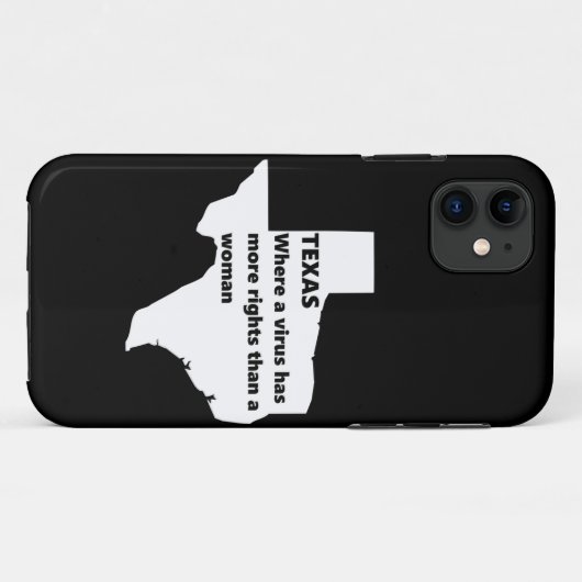 texas womens rights covid white Case-Mate iPhone case (Achterkant (horizontaal))